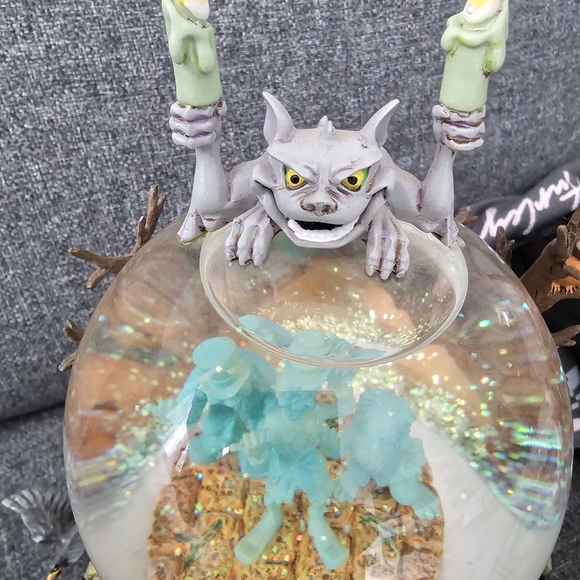 Disney Haunted Mansion Snow Globe with Green and Brown Accents - Picture 3 of 4